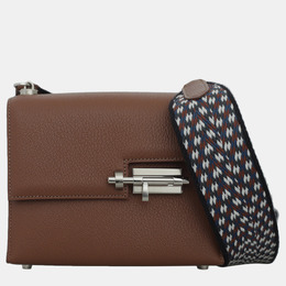 Hermes Brown Leather Verrou Mini Bag 1048727