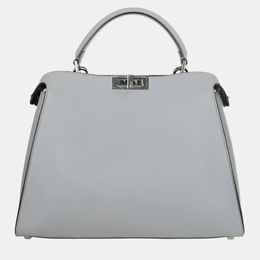 Fendi Light Blue Leather New Large Peekaboo Bag 1048789