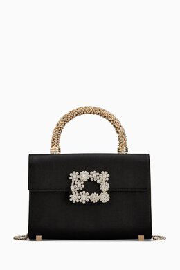 Roger Vivier Mini Jewel Efflorescence Bag in Satin 217743706_13