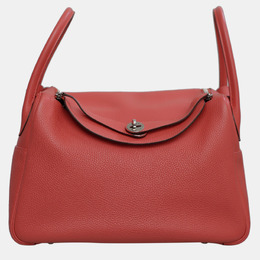 Hermes Rose Jaipur Clemence Leather Lindy 34 Bag 1048773