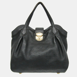 Louis Vuitton Noir Mahina Leather PM Cirrus Satchel Bag 1050639