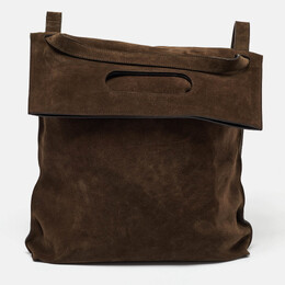 Tom Ford Brown Suede Alix Convertible Tote Backpack 1051185