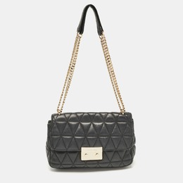 Michael Kors Micheal Kors Black Quilted Leather Large Sloan Shoulder Bag 1054118