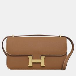 Hermes Gold Leather Constance Elan Bag 1055148