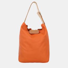 Hermes Orange/Brown Swift and Clemence Leather Virevolte 29 Bag 1055156