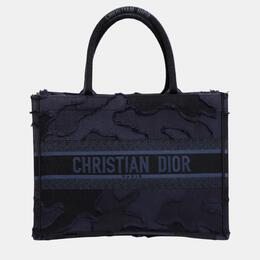 Christian Dior Camouflage Embroidered Canvas Medium Book Tote Bag 1055022