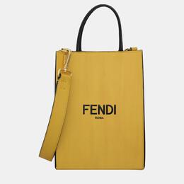 Fendi Yellow Leather Fendi Roma Tote Bag 1054929