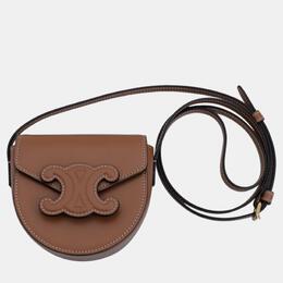 Celine Brown Calfskin Leather Mini Besace Bag 1054990