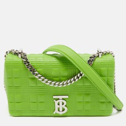 Burberry Green Quilted Leather Small Lola Chain Shoulder Bag 1054428