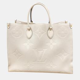Louis Vuitton Beige Monogram Empreinte OnTheGo GM Tote 1056141