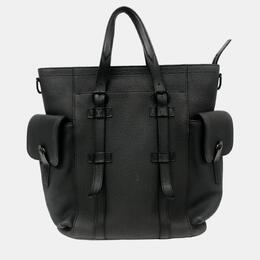 Louis Vuitton Taurillon Black Listopher Tote Bag 1056063