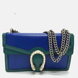 Gucci blue Green Bicolor Chain shoulder bag 1054058
