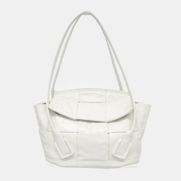 Bottega Veneta White Leather Mini The Arco Shoulder Bag 1055637