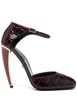 Roberto Cavalli 125mm embossed-leather pumps 25712531