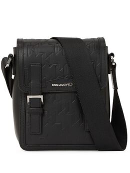 Karl Lagerfeld K/loom leather messenger bag 26178086