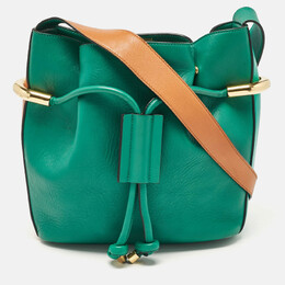 Chloe Green/Brown Leather Emma Shoulder Bag 1056937