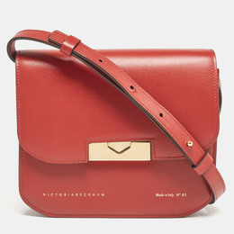Victoria Beckham Brick Red Leather Eva Crossbody Bag 1025399