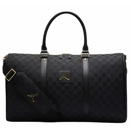 Сумка спортивная Jordan, 25 л, 20х27х47 см, ручная кладь, черный 103300506636