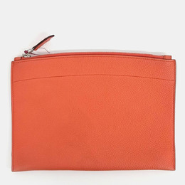 Hermes Orange Bazaar Clutch Bag 1057055