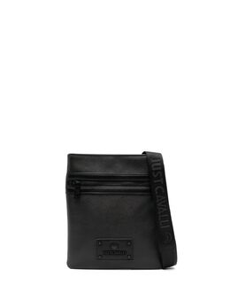 Just Cavalli logo-patch rectangular messenger bag 23863279