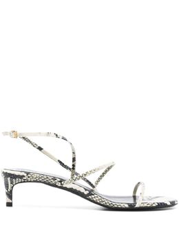Khaite 35mm snakeskin-print sandals 24824700