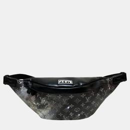 Louis Vuitton Silver x Black Monogram Canvas Leather Galaxy Discovery Bum Bag 1060286