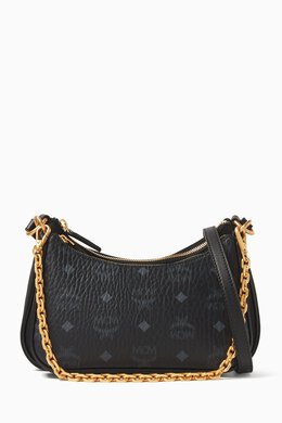 MCM Small Aren Hobo Shoulder Bag in Visetos Canvas 217808410_13