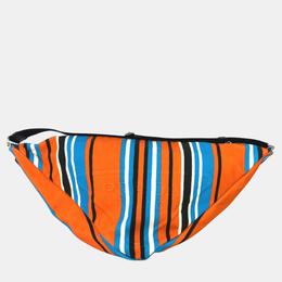 Prada Orange Blue x Black stripe crossbody Bag 1060429