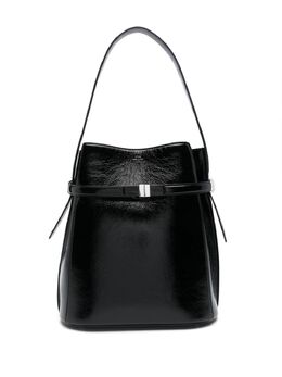 Toteme belted naplack-leather bucket bag 24211308