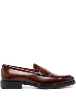 Santoni leather loafers 26639604