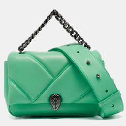 Bvlgari Green Quilted Leather Mini Serpenti Cabochon Crossbody Bag 1061111