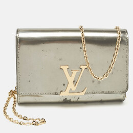 Louis Vuitton Givre Vernis Louise PM NM Chain Clutch 1062787