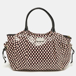 Kate Spade Multicolor Coated Canvas Polka Dots Stevie Tote 1062894