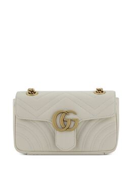 Gucci white GG Marmont matelassé mini bag 12663243