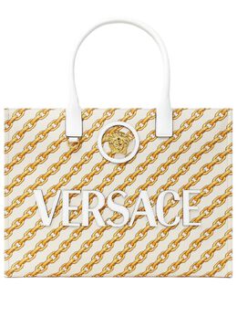 Versace large Chain Stripes La Medusa tote bag 26569974