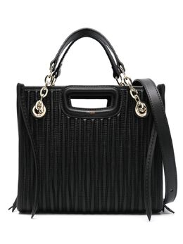 Maje mini quilted leather tote bag 26640656