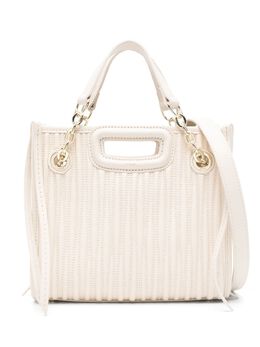 Maje mini quilted leather tote bag 26640638