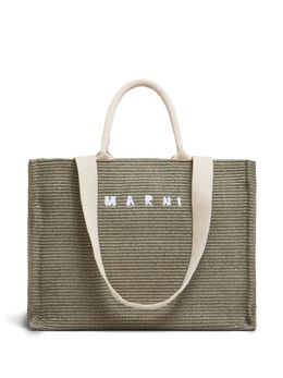 Marni large raffia tote bag 26815642