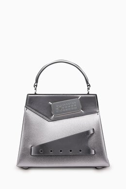 Maison Margiela Small Snatched Top-handle Bag in Metallic Calf Leather 217818268_17