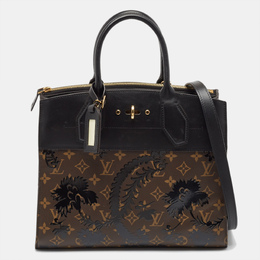 Louis Vuitton Black Monogram Canvas and Leather Blossom City Steamer MM Bag 1064577
