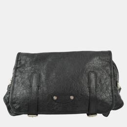 Balenciaga Black Sheepskin Belt Bum Bag 1063763
