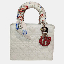 Christian Dior White Dioramour My ABCDior Lady Dior Bag 1062731