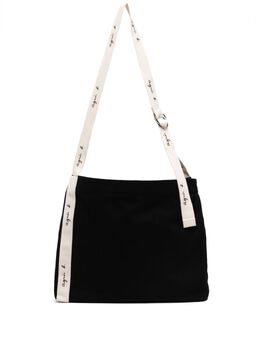 Agnès b. logo-patch canvas tote bag 26497477