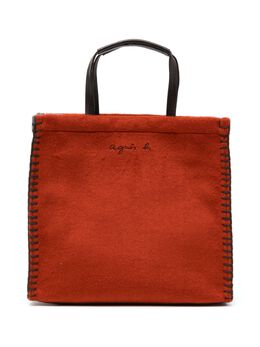 Agnès b. embroidered logo bag 26815323