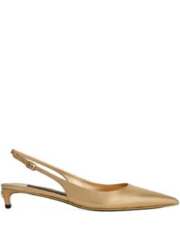 Dolce & Gabbana 30mm leather slingback pumps 26518149