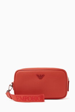Emporio Armani Logo Toiletry Bag in Recycled Faux Leather 217721287_25