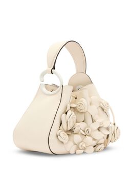 Oscar de la Renta O Handle floral-appliqué bag 24280679
