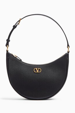 Valentino Garavani Mini VLogo Signature Hobo Bag in Grainy Calfskin 217773498_13