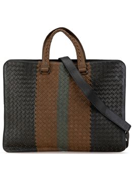 Bottega Veneta 2012-2024 Nappa Intrecciato Club Fume Briefcase business bag 27073956