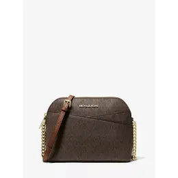 Сумка кросс-боди Michael Kors, фактура зернистая, рельефная, тиснение, матовая, перфорированная, гладкая, коричневый 1848337976